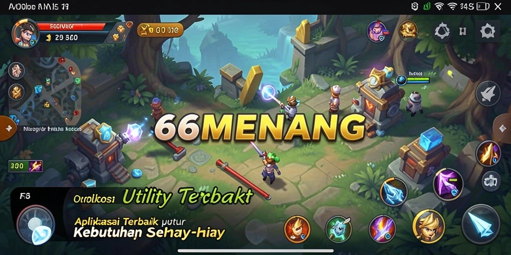 Tampilan utama aplikasi 66MENANG yang intuitif dan efisien.