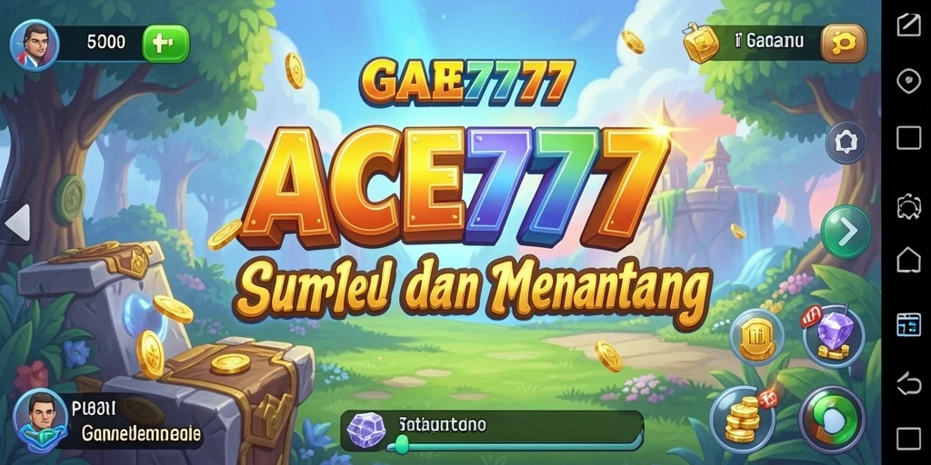 Screenshot gameplay ACE777 menampilkan tingkat tantangan Puzzle yang mendebarkan.