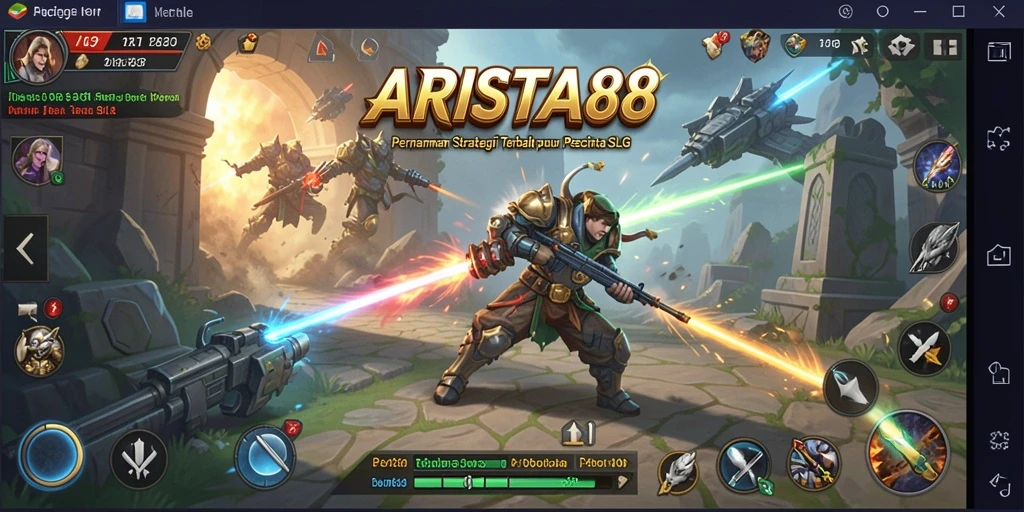 Tampilan gameplay ARISTA88 yang menakjubkan dan memukau.