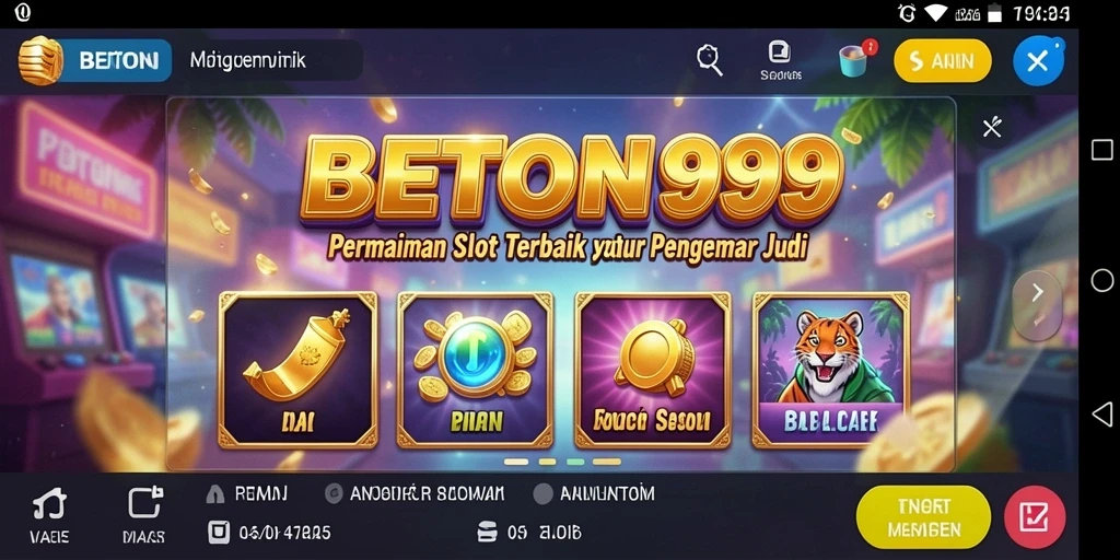 Tampilan seru dari gameplay Slot BETON999 yang memukau.