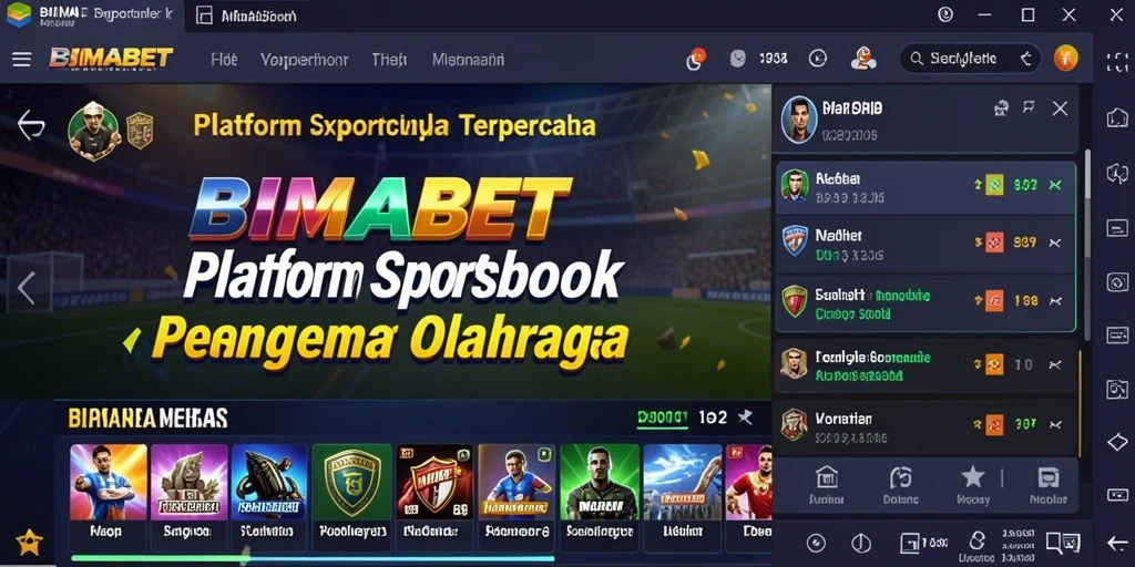 Tampilan gameplay taruhan olahraga yang menarik di BIMABET.