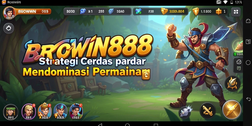 Tampilan permainan strategi seru di BROWIN88