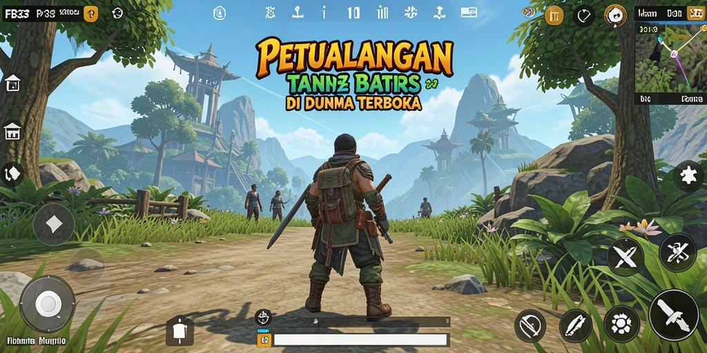 Screenshot FB333 menampilkan petualangan seru di dunia Open World.