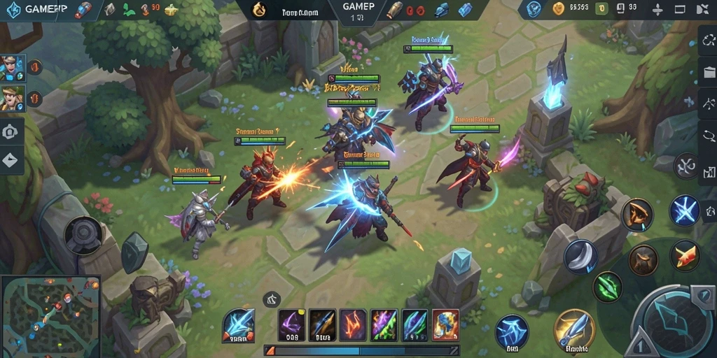 Tampilan gameplay GAMERP yang menarik dan penuh strategi.
