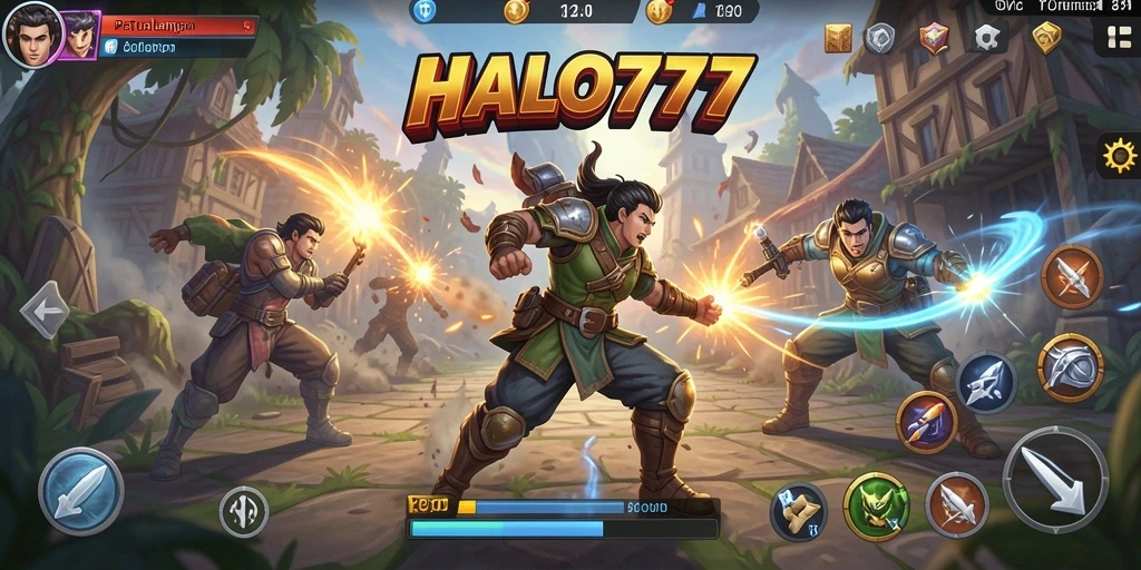Screenshot utama HALO777 menampilkan aksi mendebarkan dalam gameplay.