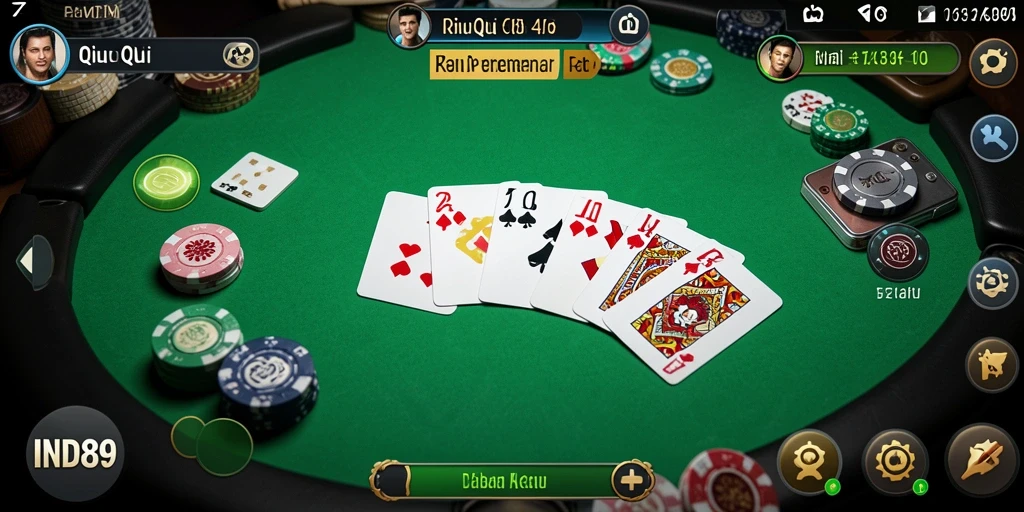 Tampilan gameplay seru dalam IND89 QiuQiu.
