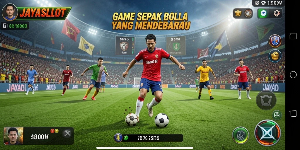 Gameplay seru dari JAYASLOT dengan aksi sepak bola yang mendebarkan.