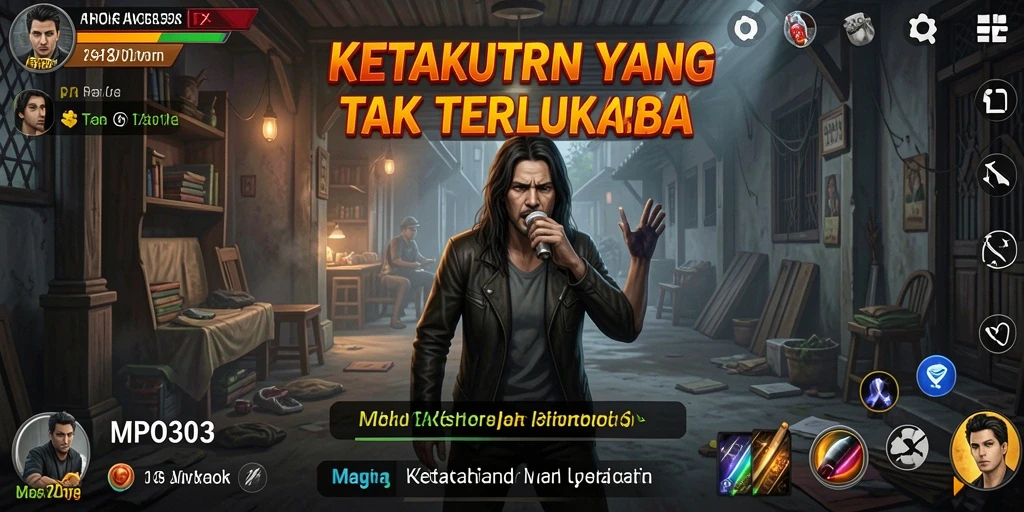 Screenshot utama MPO303 menampilkan suasana mencekam gameplay Horror.