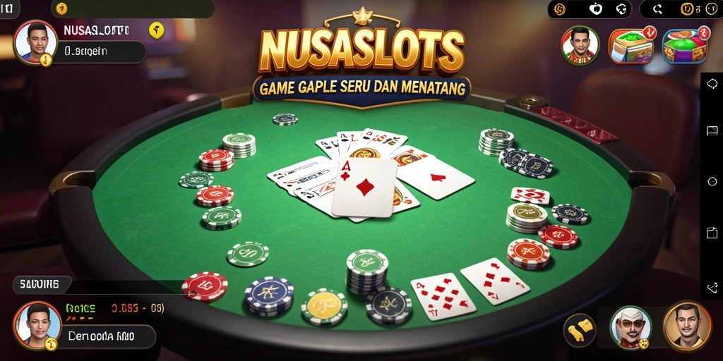 Screenshot NUSASLOTS menampilkan aksi seru permainan Gaple.