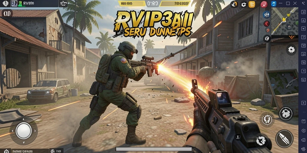 Gameplay seru RVIP3, penuh aksi dan strategi dalam TPS.
