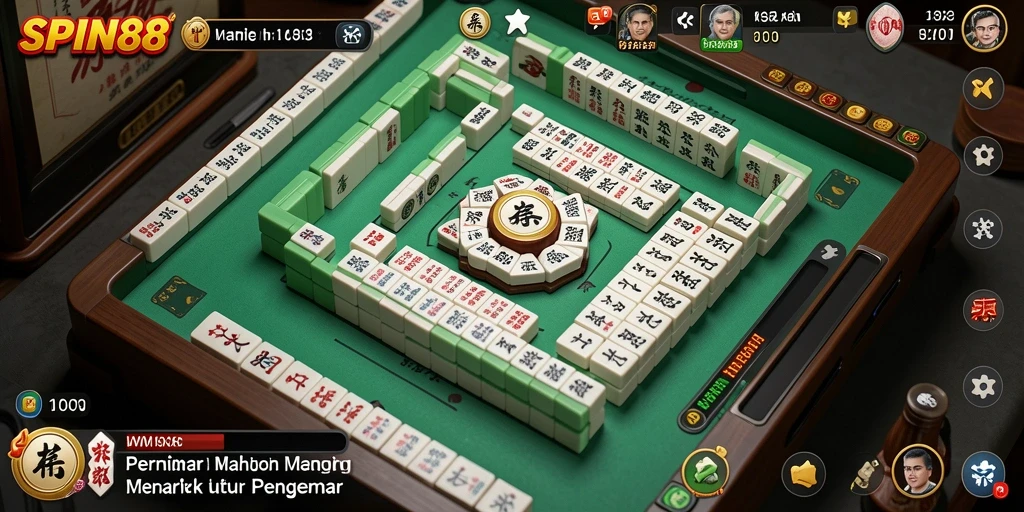 Screenshot gameplay SPIN88 menampilkan momen seru saat bermain Mahjong.