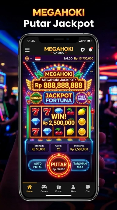 Tampilan beranda Pusat Unduh megahoki yang menarik.